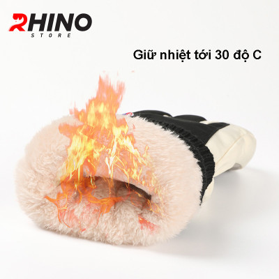 Găng tay chống gió lạnh Rhino G905 lót lông cừu nam nữ cảm ứng điện thoại