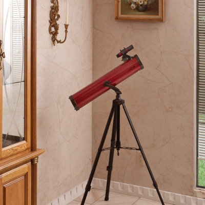 Kính thiên văn phản xạ cao cấp Carson RP-100SP Red Planet 35-78x76mm đi kèm với một bộ gá gắn điện thoại thông minh - Hàng chính hãng