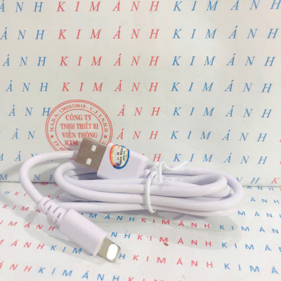 Dây sạc Ham mer chân cắm IOS (L ) dòng điện 2A, Kim Ánh bảo hành hàng chính hãng 12 tháng