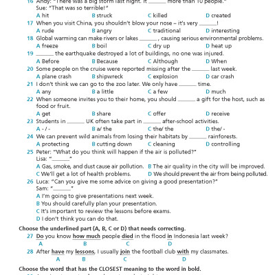 Bài tập Bổ trợ Tiếng Anh 9 Right On!