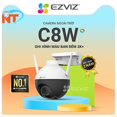 Camera IP Wifi quay quét ngoài trời 4MP EZVIZ C8W hàng chính hãng