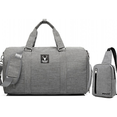 Combo Túi Đeo Campus & Túi Du Lịch PRAZA - TX082DC095 (COMBO Xám)