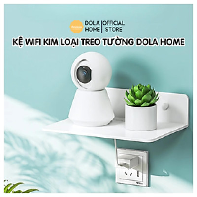 Kệ treo kim loại Dola Home để máy chiếu, camera, bộ phát WiFi, loa, bàn phím không cần khoan đục có lỗ đi dây điện.