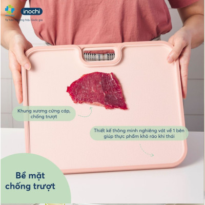 Thớt Chống Trượt Cao Cấp YOKO Chất Liệu Nhựa Nguyên Sinh An Toàn Cho Sức Khỏe - Hàng chính hãng ( Tặng kèm khăn lau tay PaKaSa) - Giao màu ngẫu nhiên