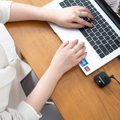 Micro Thu Âm Cài Áo Saramonic Blink900 B2 Cho Điện Thoại & Máy Ảnh – Livestream/ Quay video/ Podcast -Hàng Chính Hãng