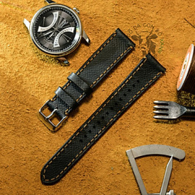 Dây da dành cho đồng hồ nam da bò thật Handmade