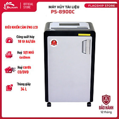 Máy Hủy Tài Liệu Silicon PS-8900C - Chính hãng