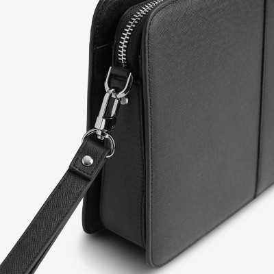 Clutch, Ví Cầm Tay Thời Trang Nam Khóa Số Da Bò Cao Cấp CK14 Đen