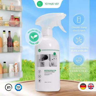 Chai Xịt Vệ Sinh Tủ Lạnh , Lò Vi Sóng 500ml Làm Sạch Những Vết Ố Lâu Ngày, Lưu Lại Hương Thơm Mát Dễ Chịu Nhanh Khô