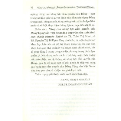 Sách - Nâng Cao Năng Lực Cầm Quyền Của Đảng Cộng Sản Việt Nam Đáp Ứng Yêu Cầu Tình Hình Mới - NXB Chính Trị Quốc Gia