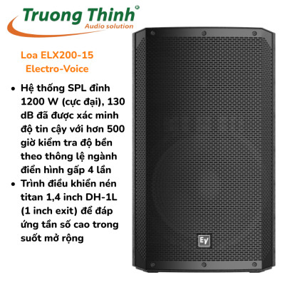 Loa passive Electrovoice ELX200 15 - Loa toàn dải Electro-Voice ELX200-15 - TRƯỜNG THỊNH AUDIO SOLUTION - Hàng chính hãng