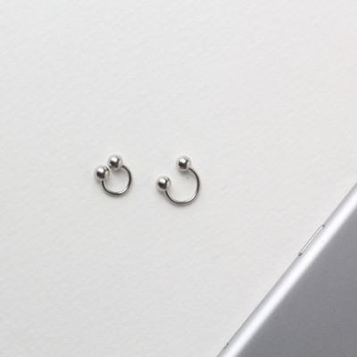 Hoa Tai Bạc Hiểu Minh HT289 Bi Cong