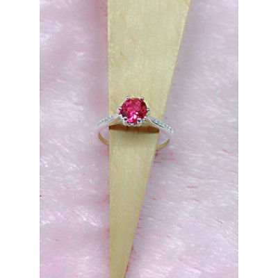 Nhẫn bạc nữ trang sức bạc Ý S925 Bạc xinh Huệ Ngân - ổ cao đẹp RR1425