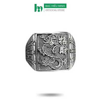 Nhẫn Nam Bạc Hình Rồng Tuổi Thìn BẠC HIỂU MINH NA527