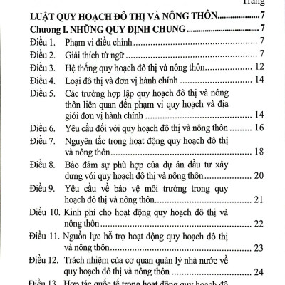 Sách - Luật Quy Hoạch Đô Thị Và Nông Thôn
