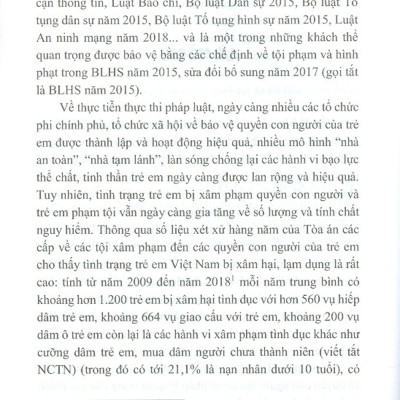 Bảo Vệ Quyền Con Người Của Trẻ Em Bằng Pháp Luật Hình Sự Việt Nam (Sách Chuyên Khảo)