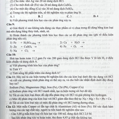 Tự Tin Luyện Thi Vào Lớp 10 Môn Hóa Học ( Dành cho Học Sinh Lớp 9 - Dùng Chung Cho Các Bộ SGK Hiện Hành) - HA