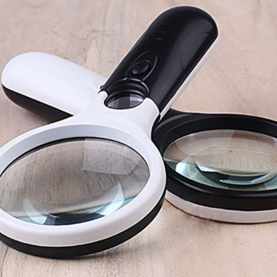  Kính lúp 3X - 45X cầm tay (có đèn phóng đại) 