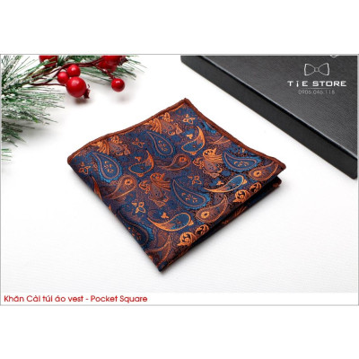 NHIỀU MẪU Khăn Cài Túi Áo Vest - Pocket Square - Phụ Kiện Cài Áo retro Paislay( kèm ảnh minh họa)