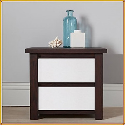 Tủ 2 Ngăn Kéo Juno Sofa ( Màu Nâu Gỗ Óc Chó + Trắng )