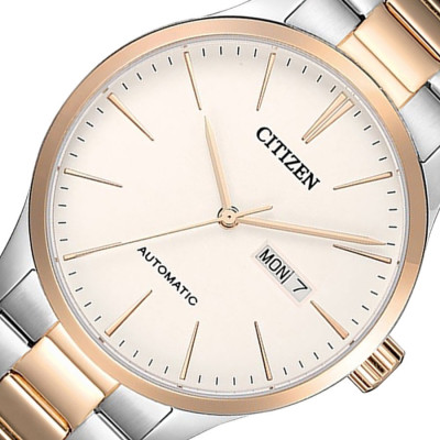 Đồng Hồ Nam Citizen Dây Thép Không Gỉ NH8356-87A - Mặt Trắng