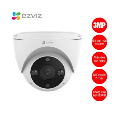 Camera Wifi Ezviz Dome H4 2K 3MP, Ốp Trần Cố Định, Đàm Thoại 2 Chiều - TRANGIATELECOM Hàng nhập khẩu