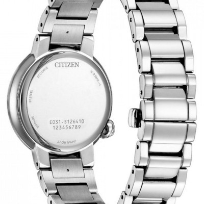 Đồng Hồ Nữ Citizen Đính Kim Cương Dây Thép Không Gỉ EM0910-80D - Mặt Xà Cừ (Sapphire)