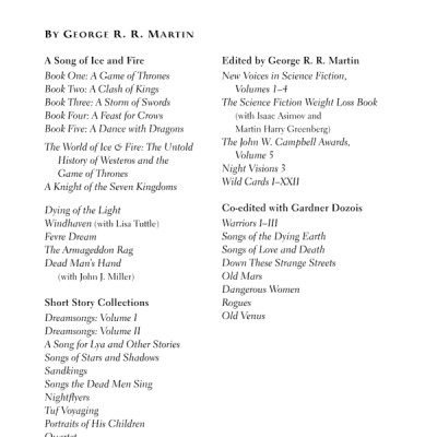 A Song Of Ice And Fire 1: A Game Of Thrones