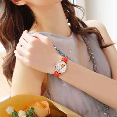 Đồng Hồ Nữ IW CARNIVAL 573L1 Chính Hãng BH 24T Chịu Nước 30m Kính Chống Xước Dây Da Cao Cấp (Máy Cơ Tự Động)