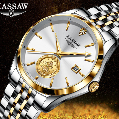 Đồng hồ nam chính hãng KASSAW K999-1 (Mạ vàng 24k)