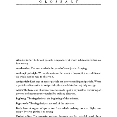 A Brief History Of Time : From Big Bang To Black Holes