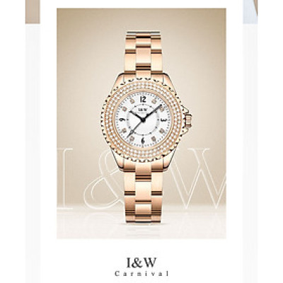 Đồng hồ nữ chính hãng I&W CARNIVAL IW703L-5 Kính sapphire ,chống xước ,Chống nước 30m ,Bảo hành 24 tháng,Máy điện tử(Pin), dây thép 316L không gỉ , thiết kế đơn giản dễ đeo
