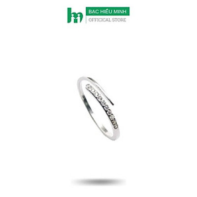 Nhẫn Nữ Bạc 925 Đá Nhỏ Giản Đơn Tinh Tế Bạc Hiểu Minh NU488