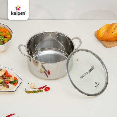 Bộ nồi chảo Inox 3 lớp đúc liền khối Kalpen Kampfer KF3 bảo hành 30 năm - Hàng chính hãng