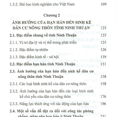 Đánh Giá Ảnh Hưởng Của Hạn Hán Đến Sinh Kế Dân Cư Nông Thôn Tỉnh Ninh Thuận (Sách Chuyên Khảo)