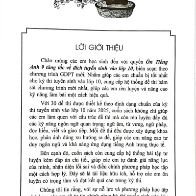 Sách - Ôn Tiếng Anh 9 - Tăng Tốc Về Đích - Tuyển Sinh Vào Lớp 10