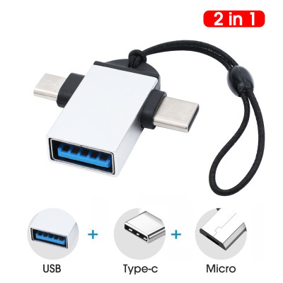 Đầu Chuyển Đổi OTG Cổng Type-C Sang USB 3.0 - Chất Liệu Vỏ Kim Loại Cáp OTG USB Type C to USB 3.0 Đầu Chuyển Đổi USB OTG Type C Tốc Độ Cao Tương Thích Với Điện Thoại Máy Tính Type C Micro Usb sang Usb 3.0 cao cấp tiện dụng Hàng Nhập Khẩu