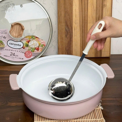 Nồi ceramic dùng cho bếp từ Coronto - Hàng nội địa Nhật Bản