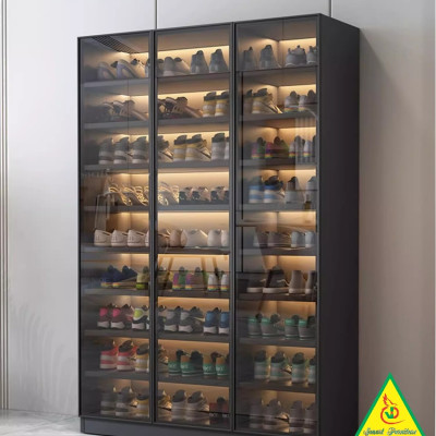 Tủ đựng giày cánh kính 3TGK02 (Tủ không đèn)- NỘI THẤT LẮP RÁP VIENDONGADV