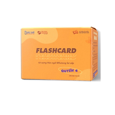 Sách - Bộ flashcard từ vựng tiếng Trung tích hợp giáo trình Msutong sơ cấp cho người mới bắt đầu - quyển 4 -  TS. Trần Thị Thanh Mai - NXB Đại học Quốc Gia Hà Nội - Bác Nhã