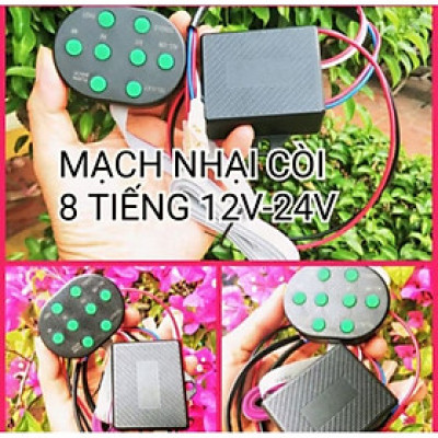 BỘ NHẠI CÒI KÊU 8 CHẾ ĐỘ CỰC TO HAY LẮP XE MÁY ÔTÔ XE ĐIỆN HÀNG CHUẨN 
