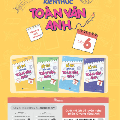 Sổ tay kiến thức Toán - Văn - Anh lớp 6 - Theo chương trình mới