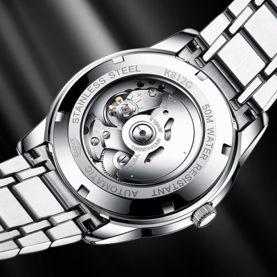 Đồng hồ nam chính hãng Kassaw K812-1 hàng mới 100% ,kính sapphire chống nước,chống xước,máy cơ (Automatic),dây kim loại thép không gỉ 316L ,kiểu dáng đơn giản