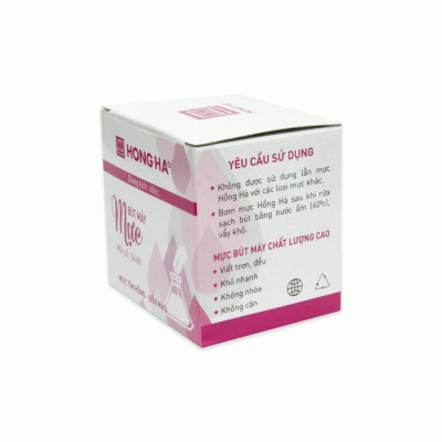 Mực lọ Hồng Hà màu tím 3468 - dành cho bút máy (dung tích 60ml)