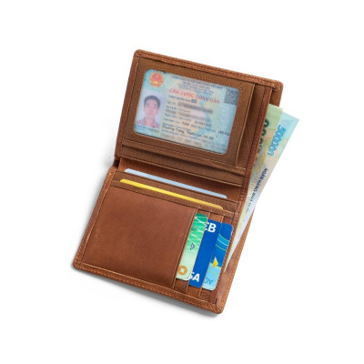 Ví Da Bò Sáp GP Premium Leather 100% DA THẬT