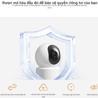 Camera 360° Xiaomi - Hàng chính hãng - Camera quan sát Mi 360° 1080P Mi Home Security có đèn hồng ngoại, kết nối wifi