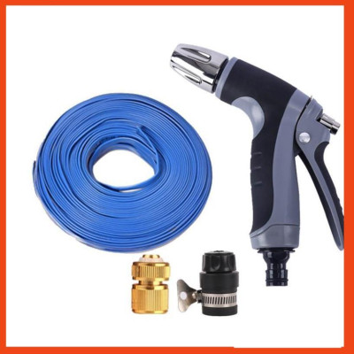Bộ dây và vòi xịt tăng áp rửa xe tưới cây 7-10M(cút đồng nối nhựa đen) 206817