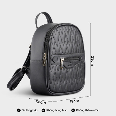 Balo Yuumy ( Thời trang nữ thiết kế khóa kéo cách điệu - Balo da Seasand YBA89 )