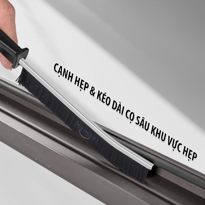 Bàn Chải Chà Khe Rãnh Chổi Cọ Viền Bếp Mép Bồn Rửa Chén Vệ Sinh Góc Tường Vòi Inox Có Lỗ Treo