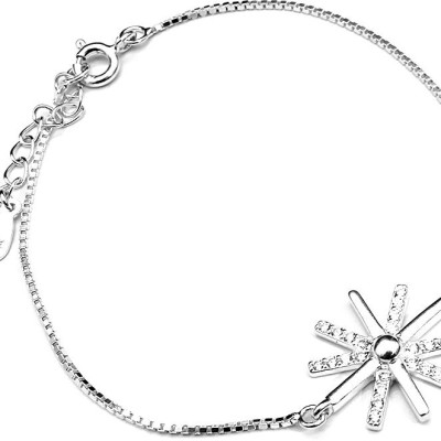 Lắc Tay Nữ Bạc Hiểu Minh LTU295 hậu duệ mặt trời bạc ý